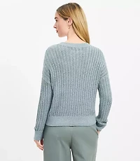 Mixed Media Pocket Sweater