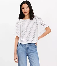 Eyelet Modern Tee