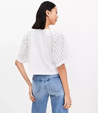 Eyelet Modern Tee