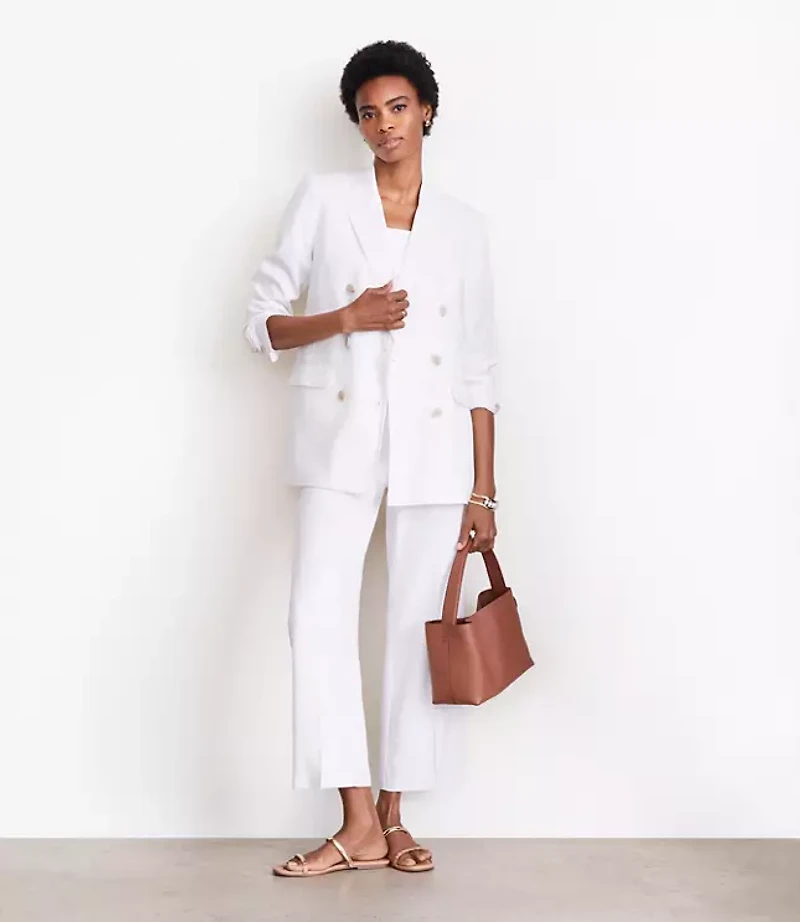 LOFT Versa Pure Spun Double Breasted Blazer