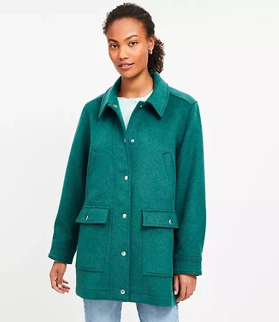 Tall Brushed Barn Jacket