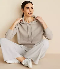 Lou & Grey Ribbed Hoodie Sweater