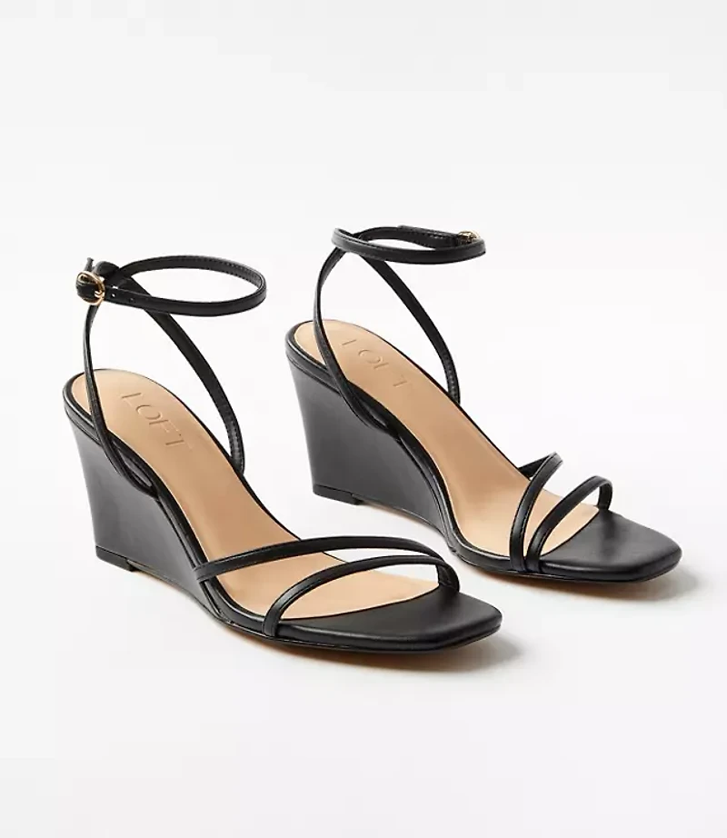 Strappy Ankle Strap Wedge Sandals