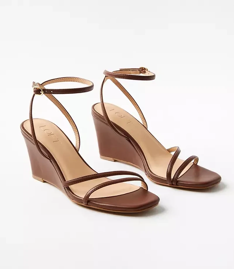 Strappy Ankle Strap Wedge Sandals