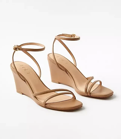 Strappy Ankle Strap Wedge Sandals