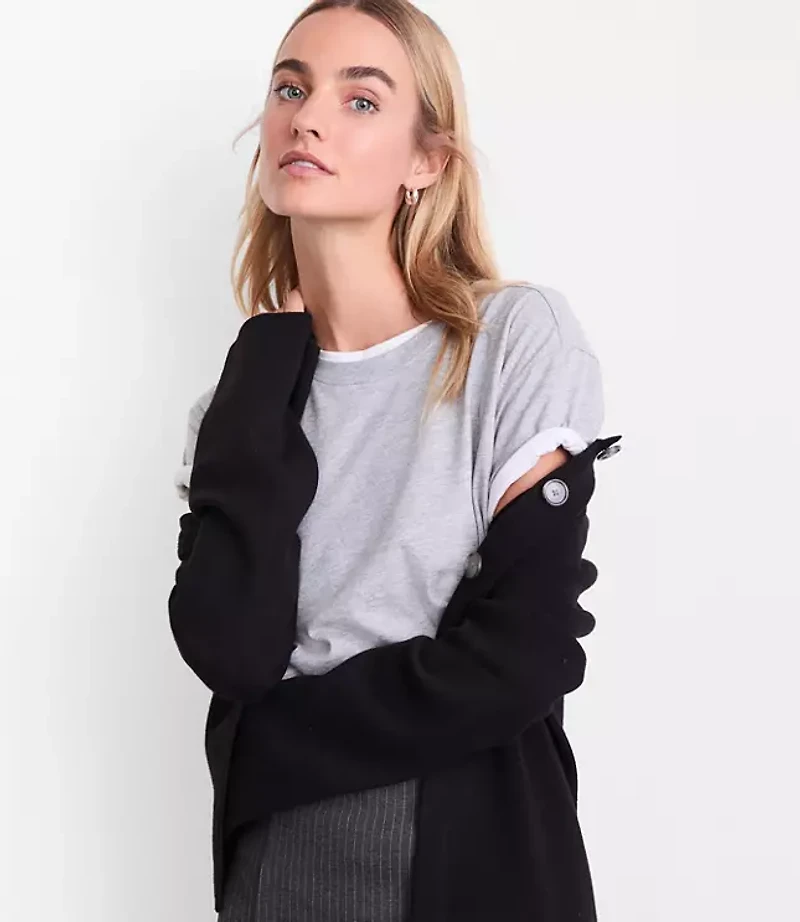 LOFT Versa Relaxed Jersey Crew Tee