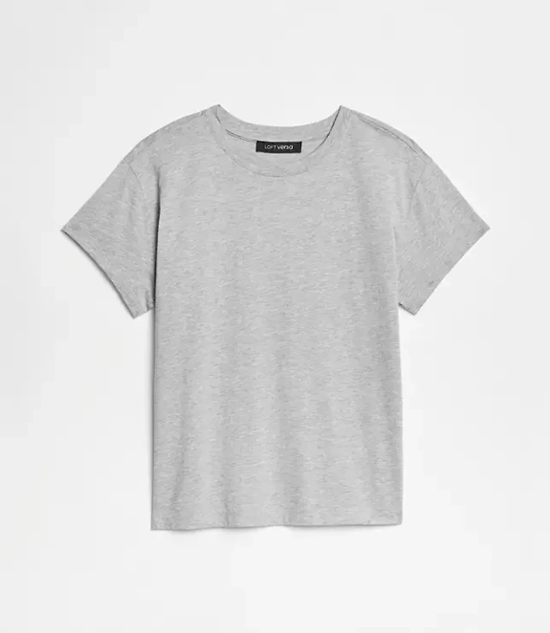 LOFT Versa Relaxed Jersey Crew Tee