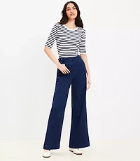 Relaxed Straight Pants Twill