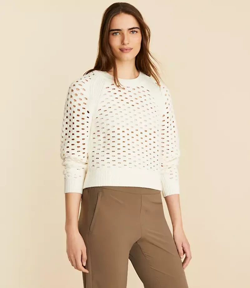 Petite Lou & Grey Mesh Sweater