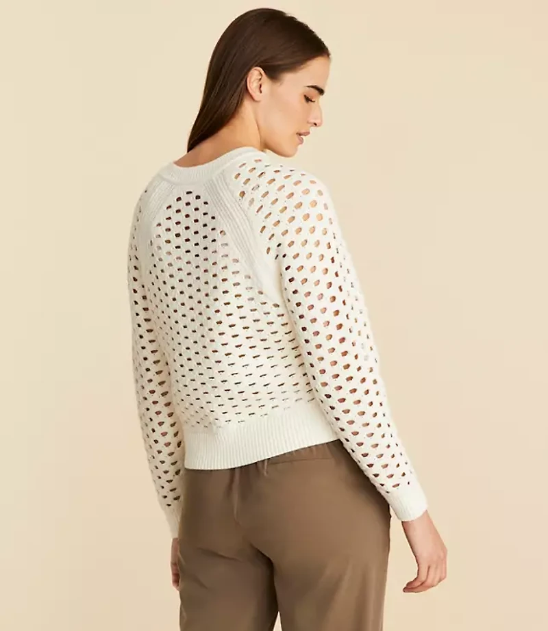 Petite Lou & Grey Mesh Sweater