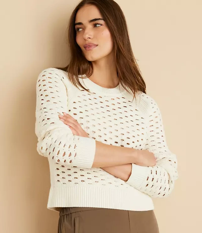 Petite Lou & Grey Mesh Sweater