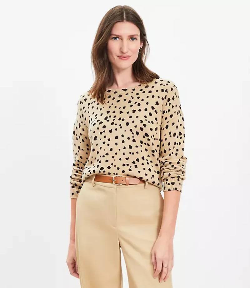 Cheetah Print Relaxed Sweater