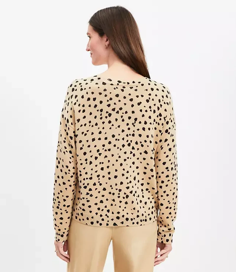 Cheetah Print Relaxed Sweater