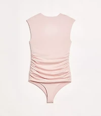 LOFT Versa 360 Knit Ruched Square Neck Bodysuit