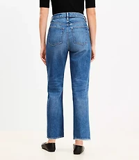 High Rise Straight Jeans in Bright Vintage Wash