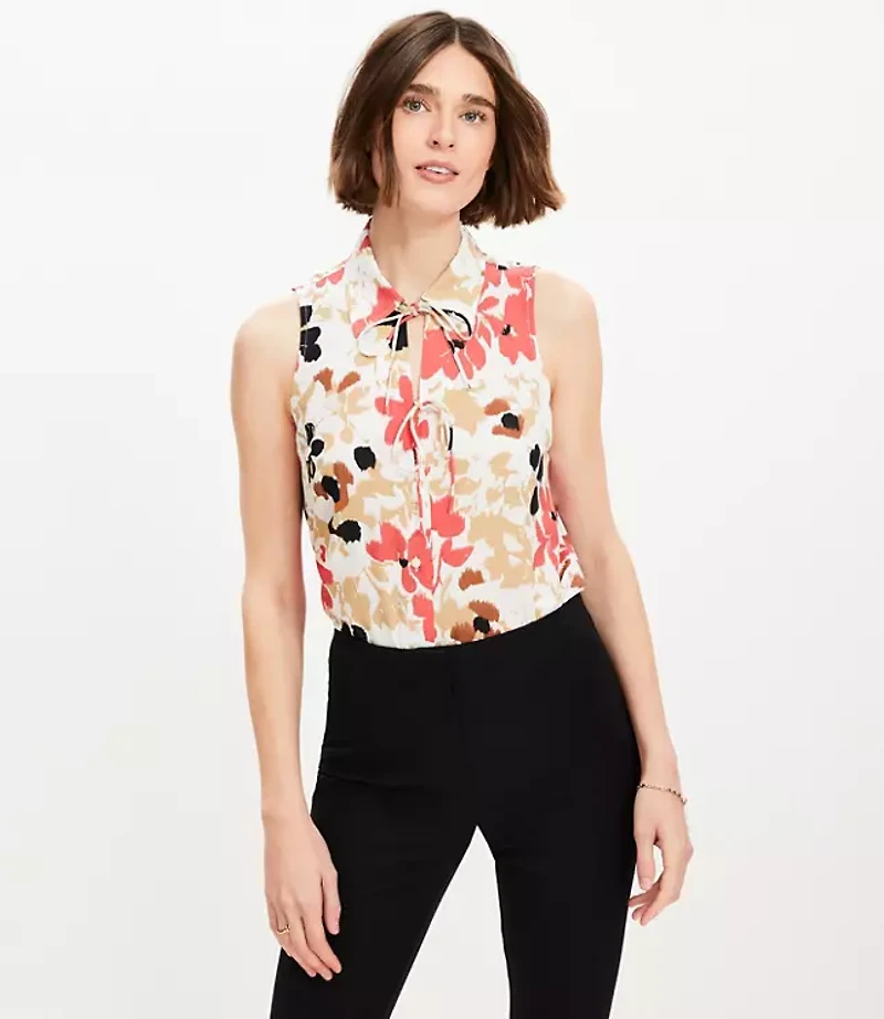 Gardenia Double Tie Collared Shell