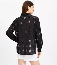 Square Eyelet Everyday Relaxed Shirt