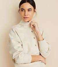 Lou & Grey Snap Fluffy Fleece Sweatshirt