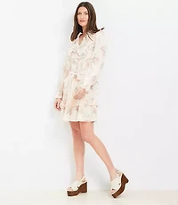 Floral Ruffle Mini Dress