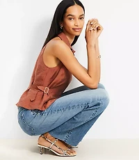 Belted Cutaway Vest Top