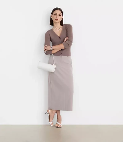 Petite LOFT Versa V-Neck Cardigan Top