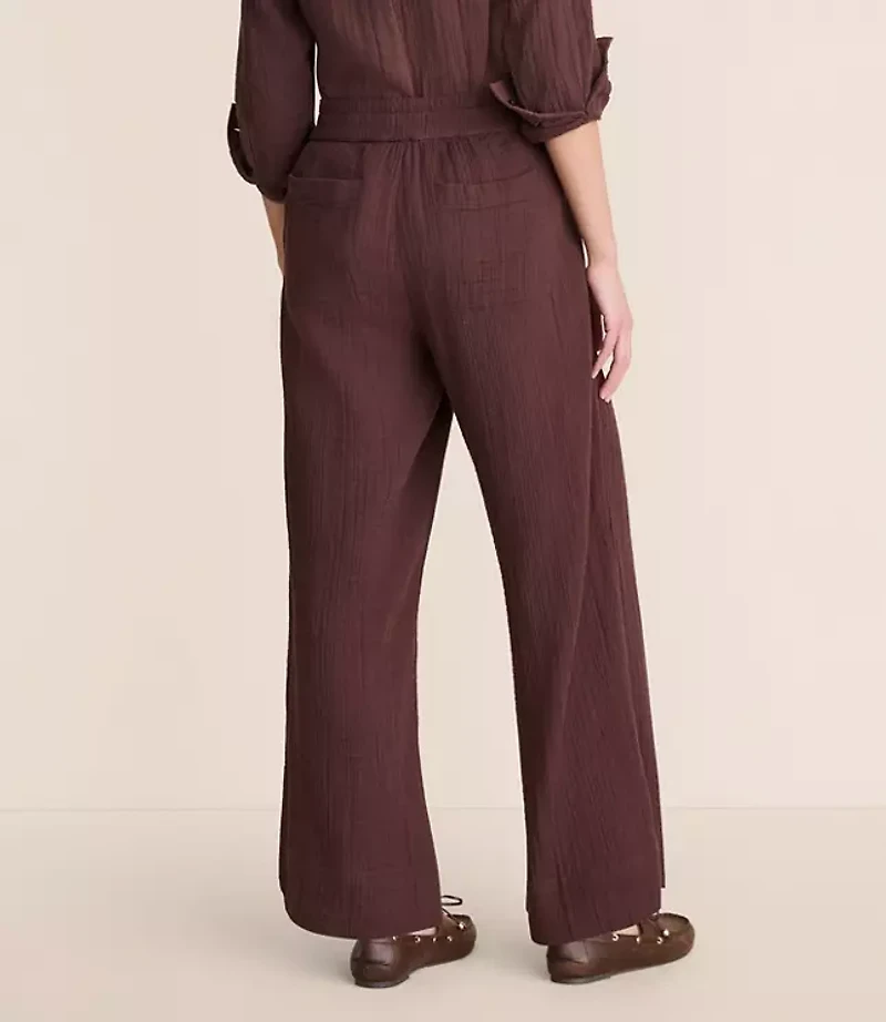 Lou & Grey Triple Cloth Wide Leg Pants