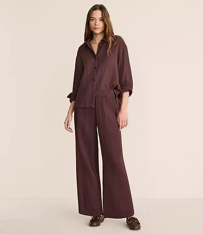 Lou & Grey Triple Cloth Wide Leg Pants