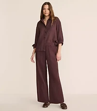 Lou & Grey Triple Cloth Wide Leg Pants