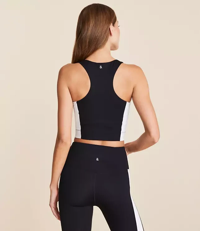 Lou & Grey Colorblock Softsculpt Scoop Neck Racerback Bralette