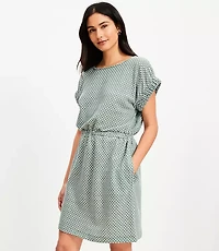 Petite Geo Mini Pocket Tee Dress