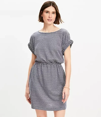 Petite Geo Mini Pocket Tee Dress