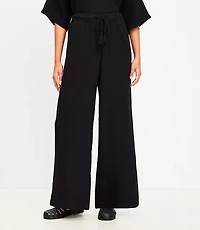 LOFT Beach Triple Cloth Wide Leg Pants