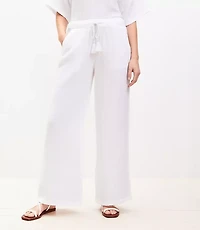 LOFT Beach Triple Cloth Wide Leg Pants