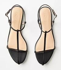 Skinny T-Strap Sandals