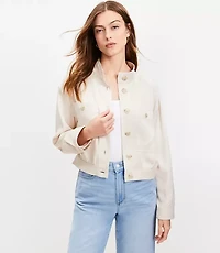 Petite Fluid Bomber Jacket