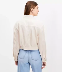 Petite Fluid Bomber Jacket