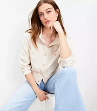 Petite Fluid Bomber Jacket