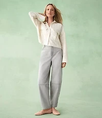 High Rise Barrel Jeans Vintage Grey Wash