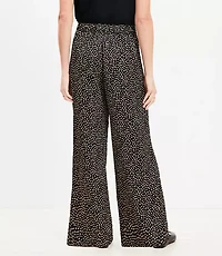 Fluid Pull On Wide Leg Pants in Dot