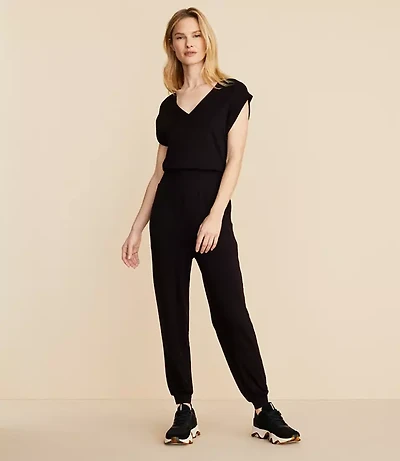 Petite Lou & Grey Signaturesoft V-Neck Jumpsuit