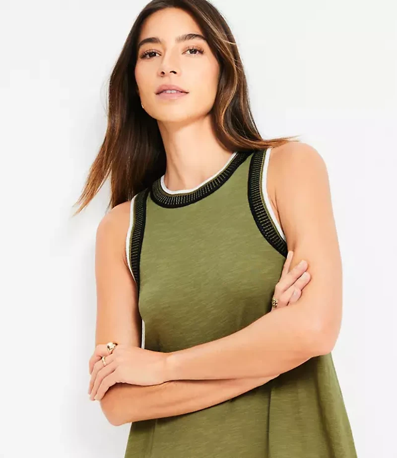 Stitched Tank Mini Dress
