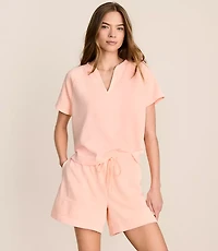 Lou & Grey Terrysoft Split Neck Tee