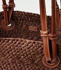 LOFT Beach Double Strap Straw Tote Bag
