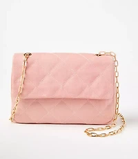 Quilted Denim Shoulder Bag