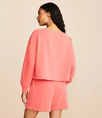 Lou & Grey Washed Cozy Cotton Dolman Sweatshirt
