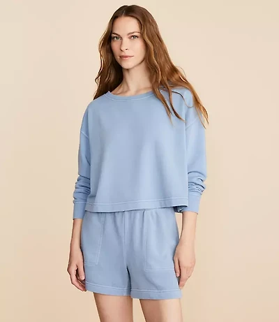 Lou & Grey Washed Cozy Cotton Dolman Sweatshirt