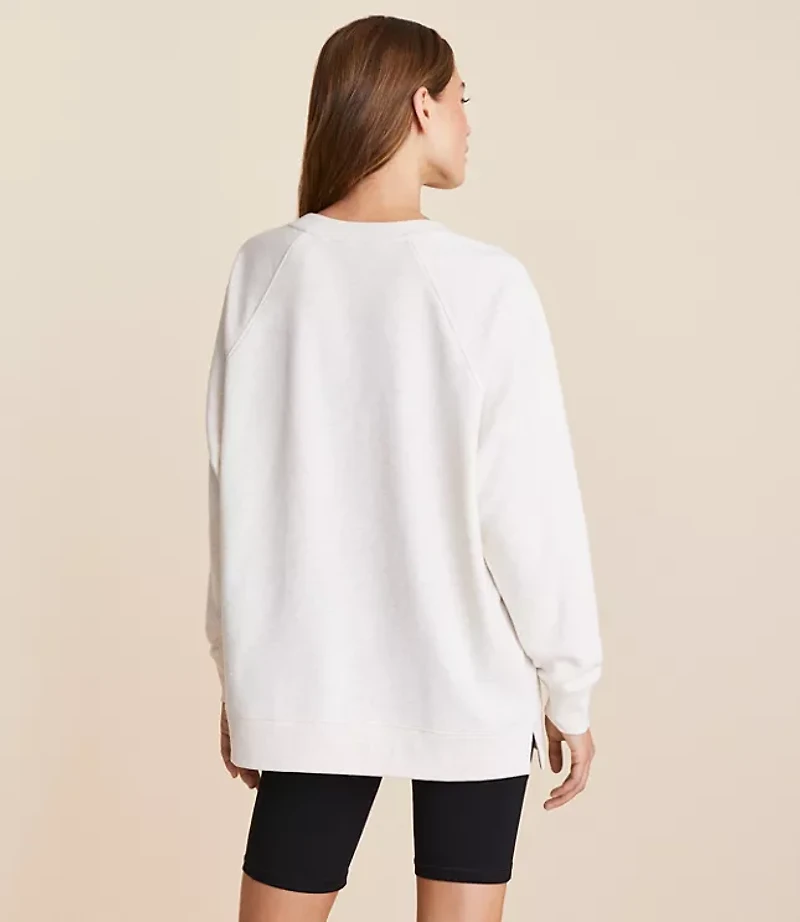 Lou & Grey Happy Hour Cozy Cotton Sweatshirt