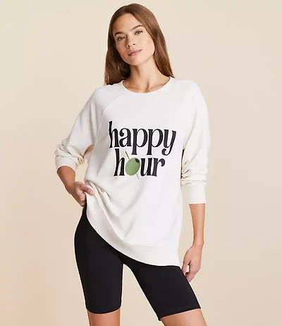 Lou & Grey Happy Hour Cozy Cotton Sweatshirt