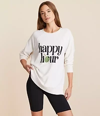 Lou & Grey Happy Hour Cozy Cotton Sweatshirt