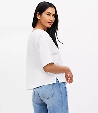 Petite Floral Jersey Modern Tee